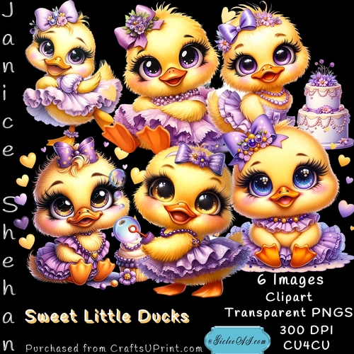 SWEET LITTLE DUCKS PNG, CU4CU, NEW BABY, SHOWERS