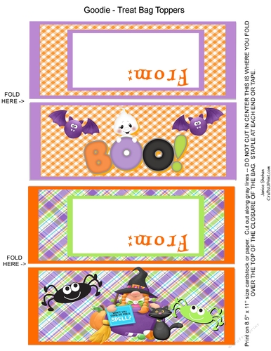 HALLOWEEN TREAT BAG TOPPERS #5