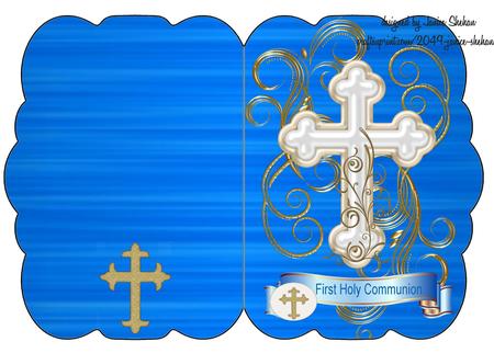 Boy First Holy Communion Religious Baptism