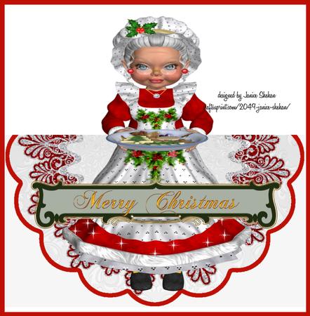 Mrs. Santa Claus Christmas Wobble 3D Kit