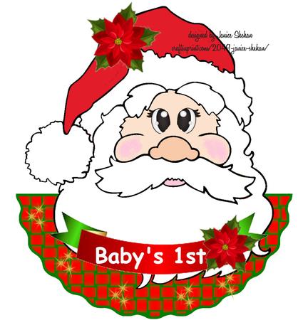 Santa Wobble Merry Christmas Baby's 1st First