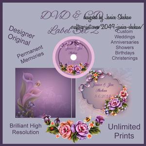 Bridal Wedding Cd Dvd Cover Envelope and Labels