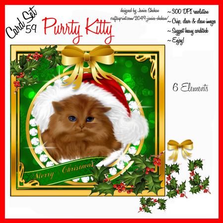 Christmas Kitty Kitten Cat Persian