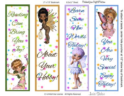 Happy Fairy Bookmarks Book Marks