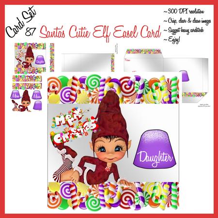 Santa's Cutie Easel Card Kit