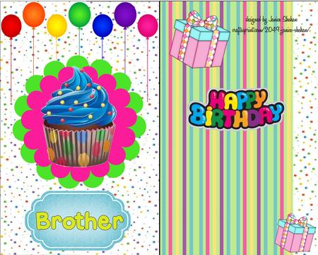 Balloon Birthday Card Children Adults Fold Back Card