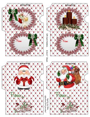 Christmas Gift Credit Card Envelope
