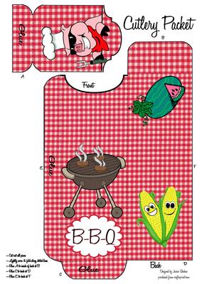 Bbq Cook Out Cutlery Wrap 1