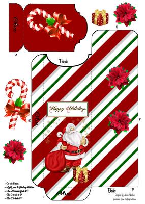 Christmas Santa Cutlery Holder