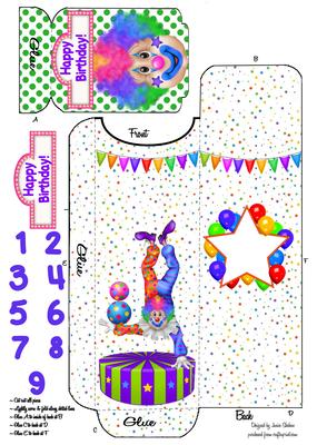 Clown Circus Cutlery Wrap Holder