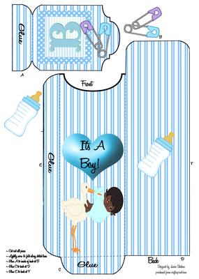 Ethnic Boy Shower Cutlery Wrap Holder