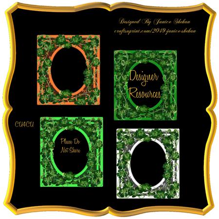 Clover & Lace Aperature Frames Set 4