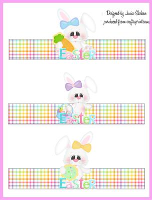 Easter Girl Bunny Rabbit Egg Holder Display 6