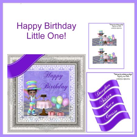 Happy Birthday Little One Decoupage