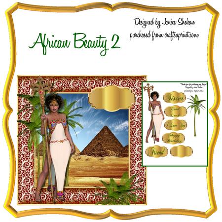 African Beauty 2 Ethnic Decoupage