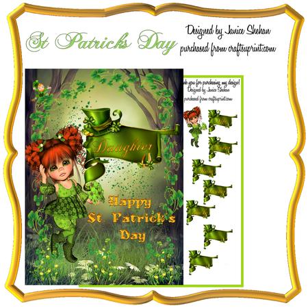 St. Patrick's Day Greetings Decoupage Card