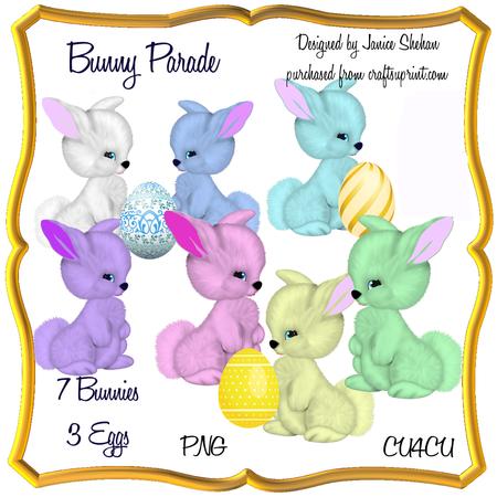 Easter Bunny Parade Boys Clipart Clip Art