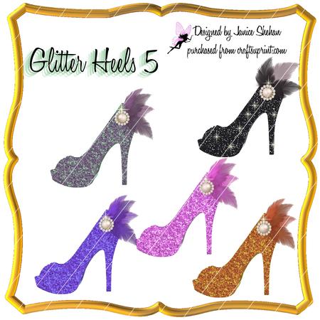 Glitter Heels 5 Clipart Clip Art Scrapbook