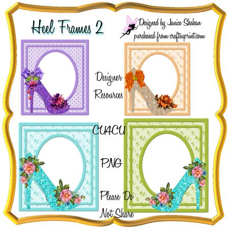 Heels & Lace Floral Frames 2