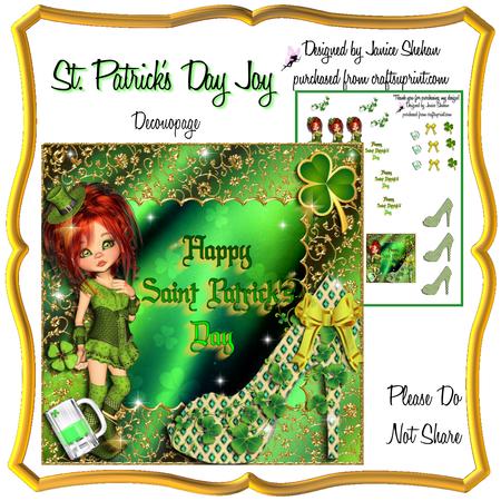 St. Patrick's Day Joy Decoupage Card