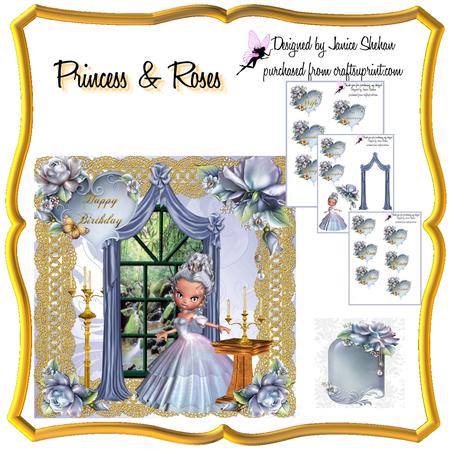 Princess & Roses Birthday Decoupage Kit