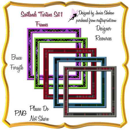 Scotland's Tartan Frames Set 1