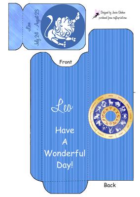Leo Lion Zodiac Cutlery Wrapper Place Settings Utensil