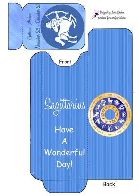 Sagittarius Zodiac Cutlery Wrapper Place Settings Utensil