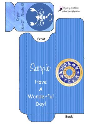 Scorpio Zodiac Cutlery Wrapper Place Settings Utensil