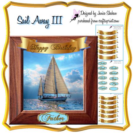 Sail Away Iii Birthday Boat Card Kit for Men