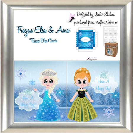 Frozen Anna Elsa Tissue Box Cover