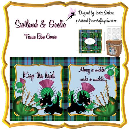 Scotland Tartan Dog Bag Pipes Thistle