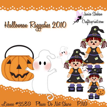 Halloween Raggedies Ann Clipart Clip Art