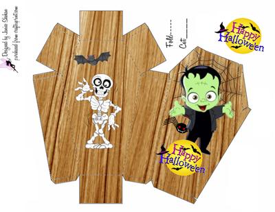 Halloween Coffin Treat Box Frankenstein