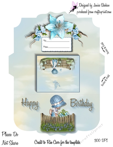 BIRTHDAY MONEY WALLET ENVELOPE HOLDER #10