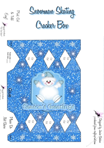 CHRISTMAS SNOWMAN CRACKER FAVOR GIFT BOX 2