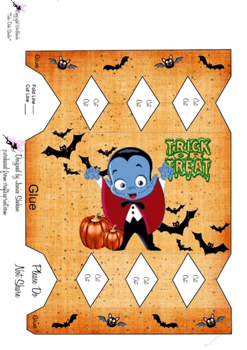 HALLOWEEN DRACULA GIFT FAVOR CRACKER BOX