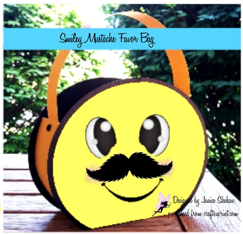 MUSTACHE SMILE FACE PARTY FAVOR GIFT BAG