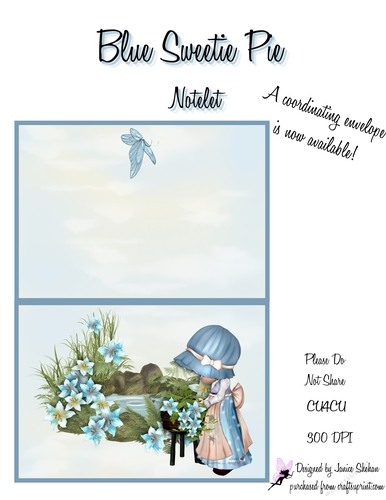 BLUE SWEETIE PIE BLUE C6 QUICK CARD