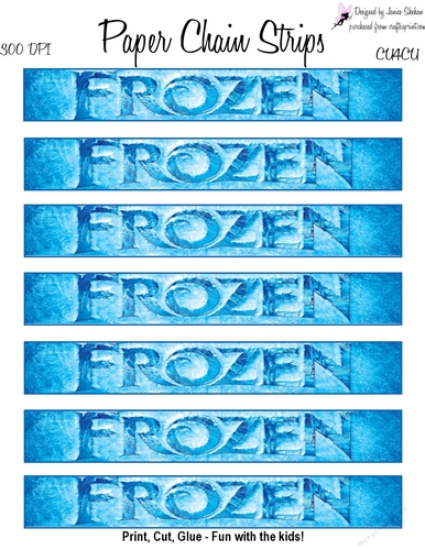 FROZEN ELSA ANNA OLAF PAPER CHAINS 1
