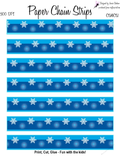 FROZEN ELSA ANNA OLAF PAPER CHAINS 4