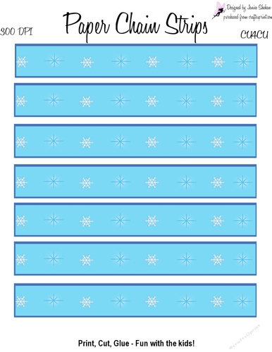 FROZEN ELSA ANNA OLAF PAPER CHAINS 5