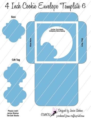 COOKIE POCKET POUCH ENVELOPE 4 INCH #6