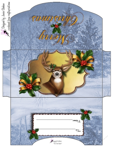 MONEY WALLET - CHRISTMAS BUCK DEER FOR MEN