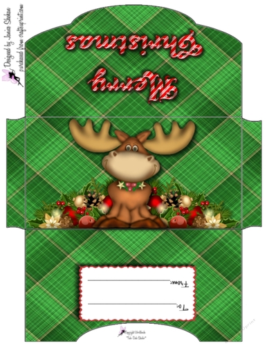 CHRISTMAS MONEY WALLET - MOOSE MEN BOYS
