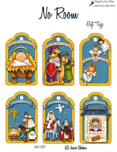 GIFT TAGS CHRISTMAS - NO ROOM