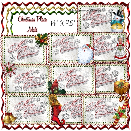 CHRISTMAS PLACE SETTINGS PLACE MATS