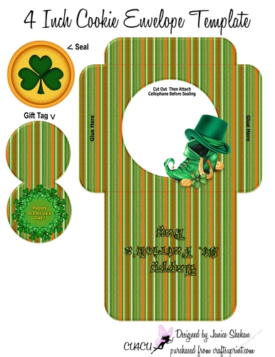 ST. PATRICKS DAY COOKIE POCKET ~ LEPRECHAUN SHOE 2