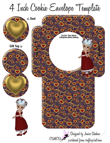 VALENTINES DAY COOKIE POCKET ~ SWEETIE PIE
