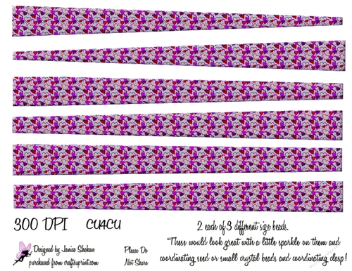 VALENTINES DAY PAPER BEADS PB 7